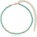 Ettika Still Surprise You Turquoise and Gold Choker Necklace