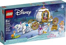 LEGO Disney Cinderella’s Royal Carriage 43192; Creative Building Kit That Makes a Great Gift, New 2021 (237 Pieces)