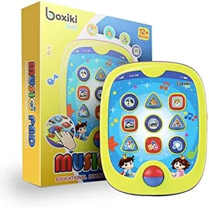 Boxiki kids Smart Pad Educational Toys for Babies and Children - Preschool Learning Toddler Tablet Toy for Infants. Learn ABC, Numbers & Play Games.Learning Toys for 3,4,5 Years Old boys & Girls