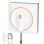 Window Cleaning Robot - 5600Pa Suction & 2 Nozzles Water Sprayer, 10-Stage Protection System, Intelligent Path Planning, 3 Cleaning Modes, Anti-Slipping System, App Control (White)