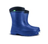 Agritrade AK LAURA Ladies Thermal Rain Boots Lightweight EVA -30C Durable Wellies Wellingtons Non-slip Sole Removable Insulation (6 UK, Blue, 6)