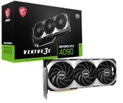 MSI GeForce RTX 4090 VENTUS 3X E 24G OC Gaming Graphics Card - 24GB GDDR6X, 2550 MHz, PCI Express Gen 4, 384-bit, 2x DP v 1.4a, HDMI 2.1a (Supports 4K & 8K HDR)