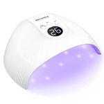 NAILGIRLS Uv Led Lamp, 75W Uv Light For Nails Professional Nail Dryer For Gel Nail Polish Curing Lamp With 3 Timers Auto Sensor, White