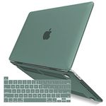 IBENZER Compatible with 2023 2022 M2 MacBook Pro 13 Inch Case 2021-2016 M1 A2338 A2289 A2251 A2159 A1989 A1706 A1708, Hard Shell Case & Keyboard Cover for Mac Pro 13, Midnight Green, T13MTGN+1A