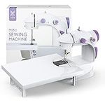 KPCB Tech Sewing Machine Mini Size with Extension Table Beginner Friendly