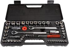 52-Piece Drive Socket Set - 1/4, 3/