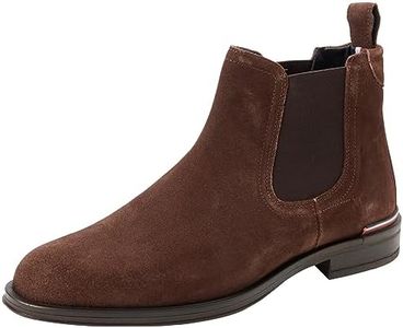 Tommy Hilfiger Hombre Botas de caña baja Core Suede Chelsea de ante, Marrón (Cocoa), 40 EU