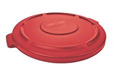 Rubbermaid Commercial FG264560RED Brute Trash Can Lid, 44 Gallon, Red