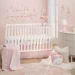 Lambs & Ivy Ballerina Baby 3-Piece Infant Nursery Baby Crib Bedding Set - Pink