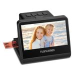 22 MP Film & Slide Scanner with Large 5 Inch LCD Screen, All-in-One Digital Film Scanner Converts B&W/135/110/126 KPK Negative and Super 8/Monochrome Slides into Digital Photos Built-in 16GB Memory