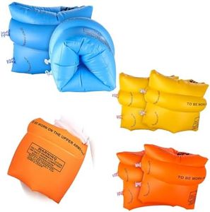 3 Paires Brassards de Natation Gonflables pour Enfants et Adultes,Brassards Flottants Enroulables, Brassard Enfant Piscine,Anneaux Gonflables de Brassards,Brassard Enfant Débutant Natation