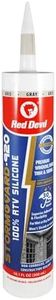 Red Devil 078050 StormGuard 920 100% RTV Silicone Window and Door Sealant, A Water-Resistant Adhesive for Interior and Exterior Use, 10.1 oz. Tube, Gray, 1-Pack