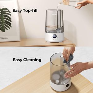Homvana 3.6L Cool Mist Humidifier – Grey, Large Room Air Moisturizer