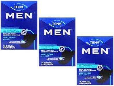 TENA Men Protective Shield Extra Light Bladder Weakness Pads for Men 3 Pack (3 Packs of 14)
