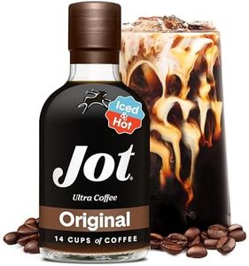 Jot Coffee Concentrate (Original) High Caffeine Instant Cold Brew Coffee, Iced Coffee Instant Espresso, Hot + Cold Coffee Drinks - Make 14 Cups Instant Coffee Cold Brew Concentrate 150mg Caffeine/Tbsp