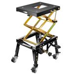 VIVOHOME Motorcycle Lift Jack Stand 158KG Heavy Duty Hydraulic Operated ATV Dirt Bike Scissor Stand with 4 Wheels