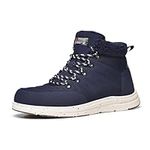 Bruno Marc Men's Winter Snow Boots Warm Lightweight Casual Ankle Booties,SBSB2311M,Blue,Size 10 M US