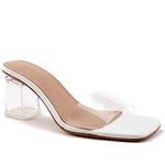 BCBGeneration Women's Luckee Mule, Clear, 3.5 UK