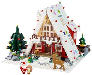 PinkBee Christmas Gingerbread House Mini Winter Village Xmas Tree Building Block Set Creative Ornament Toys Kits Bricks 2023 for Adults Teens 14 14+（2159Pcs）