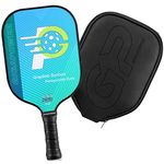 GIGAPOWER Pickleball Paddle - Textured Graphite Carbon Face with Polypropylene Honeycomb Core for Spin & Control, USAPA Approved Pickleball Racket with Protective Cover