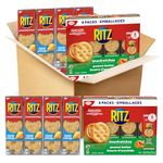 Ritz Cracker Snackwiches Variety Pack, 2 Cheese flavour 304 g packs and 2 Real Peanut Butter 312 g packs, Crackers, School Snacks, Sweet and Savoury Snack, 1.23 kg