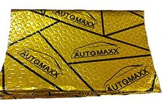 AUTQMAXX CAR Damping 5 Sheet Thickness 2.4MM Daimention 32'' X 18'' per pc Sound PROOFING and Heat PROOFING Car Sound deadening Material Sound Insulation (Golden).