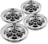 Golf Cart Accessories Wheel Covers Hub Caps for Yamaha/Club CAR/EZ-GO Par Car 8" (Set of 4) (Silver)
