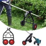 Adjustable String Trimmer Support Wheel Walk String Trimmer Auxiliary Attachment Universal Weed Eater Support Auxiliary Wheels for String Trimmer Weedeaters Grass Cutter Brush Cutter Garden