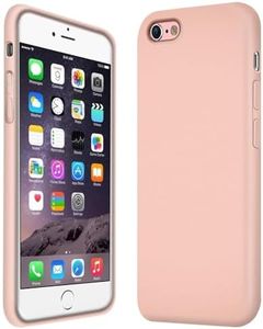 Verco Funda para iPhone 6 Plus, Suave de Silicona Líquida Carcasa Anti-Choques Case para Apple iPhone 6 Plus/6S+ Funda, Rosa