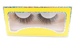 False Eyelashes, Natural 3D Faux Mink Lashes 1 Pair Soft Fluffy Wispy Fake Eyelashes Dramatic Handmade Reusable Cat-Eye Lashes (Intelligent 3D Silk)