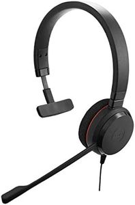 Jabra Evolve 20 Mono Noise Cancelling Headphones- optimised for Unified Communications, Black