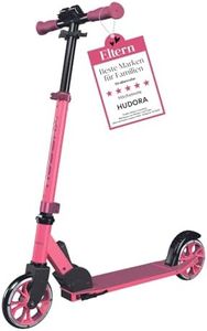 HUDORA Scooter Up 145 Junior - Hochwertiger & sicherer Kinder Roller ab 3 Jahre - Zusammenklappbarer City Roller mit 145 mm Rollen - Höhenjustierbarer Scooter für Jungen & Mädchen bis 60 kg