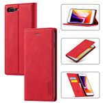 EYZUTAK Case for iPhone 6 Plus iPhone 6S Plus, Vintage Classic Matte Leather Wallet Case Flip Notebook Style Cover with Magnetic Closure Kickstand Card Slots - Red