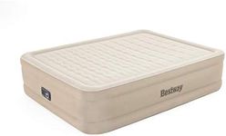 Bestway Fortech Queen Airbed with Built-in AC Pump, Brown