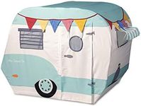 MindWare Camper Playhouse – Pretend, Indoor Fort for Kids – 43 x 55 x 36 inch Play Set Made of Cotton Canvas – Easy Assembly & Simple to Clean