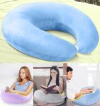 Reading Gaming Pillow for Bed Adult Kids: Lap Desk Pillow for Sitting in Bed/Sofa/Floor - Compact Arm Support Pillow for Reading/Gaming/Working/Crocheting Improve Sitting Posture&Reduce Fatigue