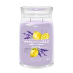 Yankee Candle Signature Scented Candle | Lemon Lavender Large Jar Candle with Double Wicks | Soy Wax Blend Long Burning Candle