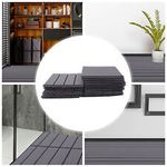 22X Outdoor Patio Deck Tile 12*12 In Garden Flooring Interlocking Decking Tile