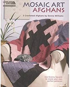 Leisure Arts Mosaic Art Afghans Crochet Book