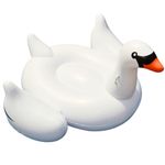 Swimline Giant Swan Kids Inflatable Ride-On Novelty Swimming Pool Float 90621 by Swimline