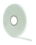 STORMGUARD White 05SR039005MW 5m Ultraseal Soft Self-Adeshive Foam Draught Excluder, L-5 Metres W-8mm H-6mm