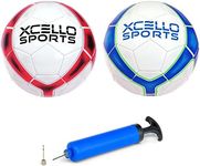 Xcello Sports Soccer Ball Premium Durable TPU Cover Official Match and Training Size 5