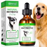 Dog Antibiotics, Natural Antibiotics for Dogs (60ml), Yeast Infection Treatment for Dogs, Supports Dog Itch and Allergy Relief, Dog Multivitamin, Bacon Flavor