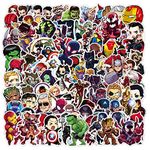 100Pcs Superhero Stickers Water Bottles Laptop Phone Skateboard Car Computer Marvel Legends Stickers Vinyl Waterproof Aesthetic Stickers Pack for Teens Kids Adults Children