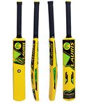 Lauris Cricket Bats Bat Made Up of Hard PVC Plastics Plastic for Hard Tennis and Plastic Ball Size No. 4 for Kids Boys Under Age 12 Years, Without Wicket Stumps