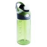 mountop Kids Water Bottle with Straw for Girls & Boys, Leak-Proof BPA-Free, Kids Drinking Bottle Ideal for Sports & Outdoors 400ml Green