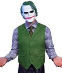 Mainfini Mens Halloween Costume Outfit Fancy Clown Tie Comfortable Cosplay Joker Dress Up L