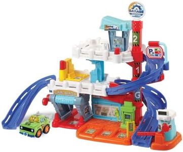 VTech Toot-Toot Drivers Fix & Fuel Garage, Car Tracks for Kids with Lights and Sounds, Musical Toy, Suitable for Boys & Girls 12 Months, 2, 3, 4 + Years, English Version