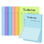 6 Pack to Do List Sticky Notes,6 Colors Self-Stick Note Pads 4x6 inch,Assorted Colors Lined Notepad,Cute Sticky Notes for Planner Reminder, Studying, Home Office School Supplies