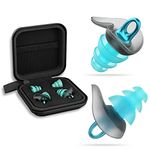 Hearprotek Ear Plugs for Swimming Adults, Silicone Waterproof Swimming Ear Plugs for Ear Protection, Custom-Fit Reusable Ear Plugs for Swimming, Bathing, Showering, Surfing, Kayaking(Green)